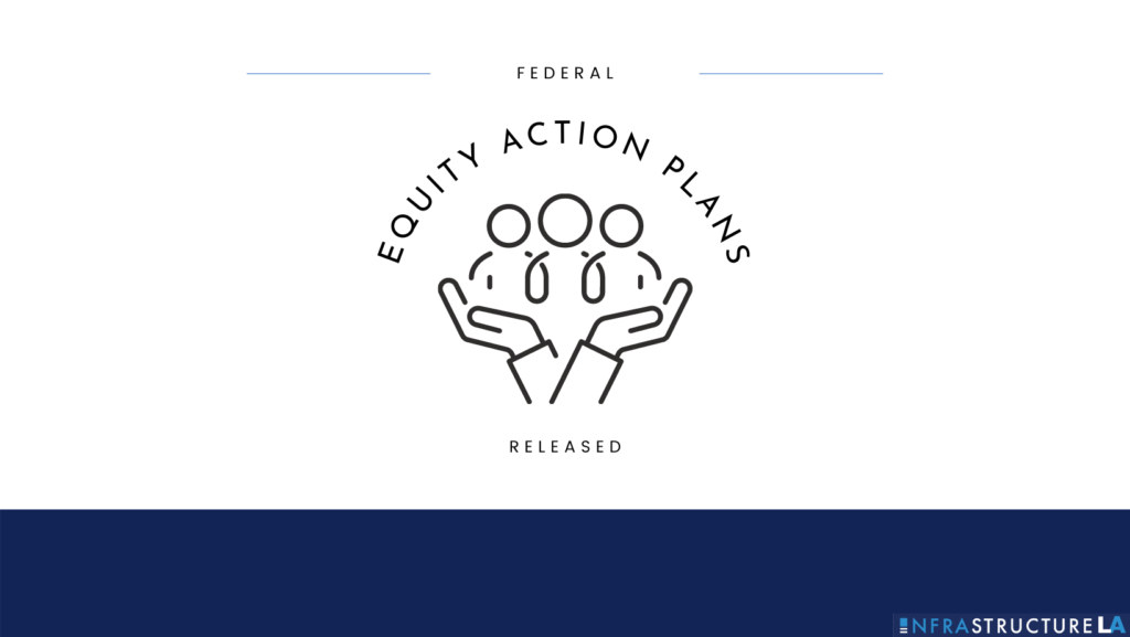 Equity Action Plans Blog Graphic Graphic promoting equity action plans in infrastructure