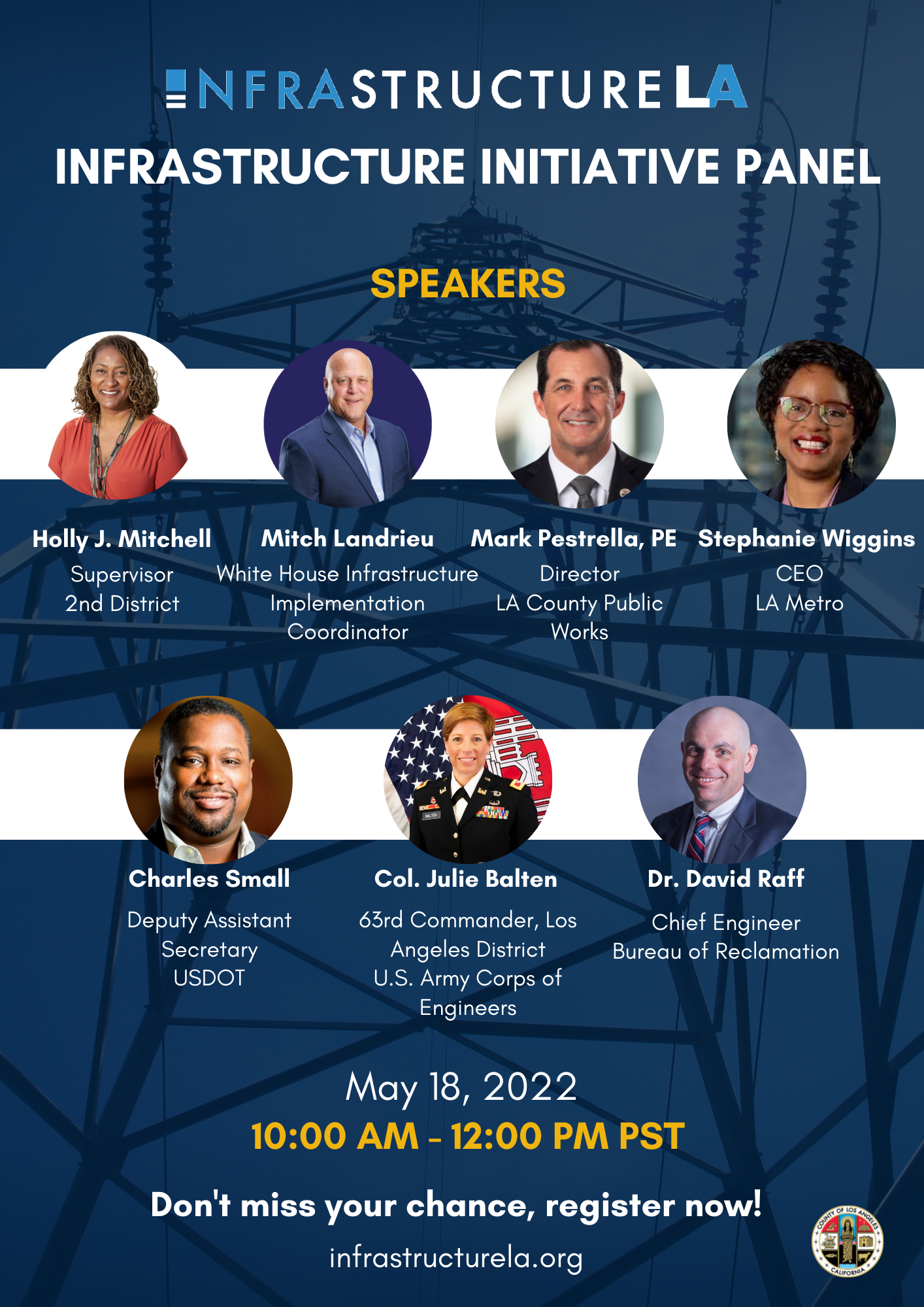 Infrastructure LA event invitation graphic
