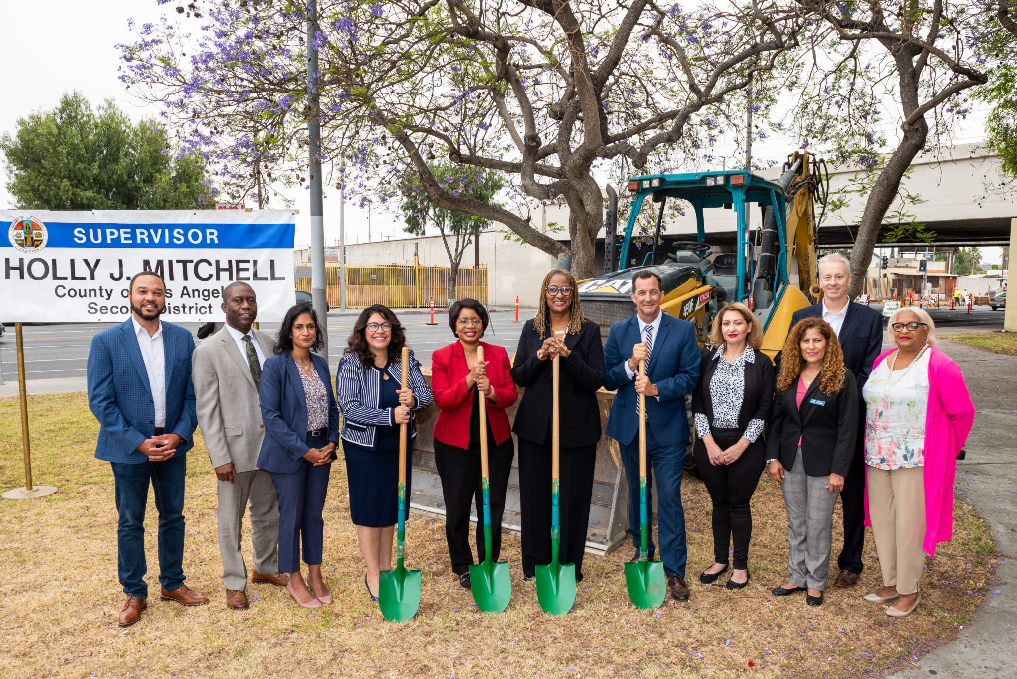 Press event featuring Director Mark Pestrella and Supervisor Holly Mitchell