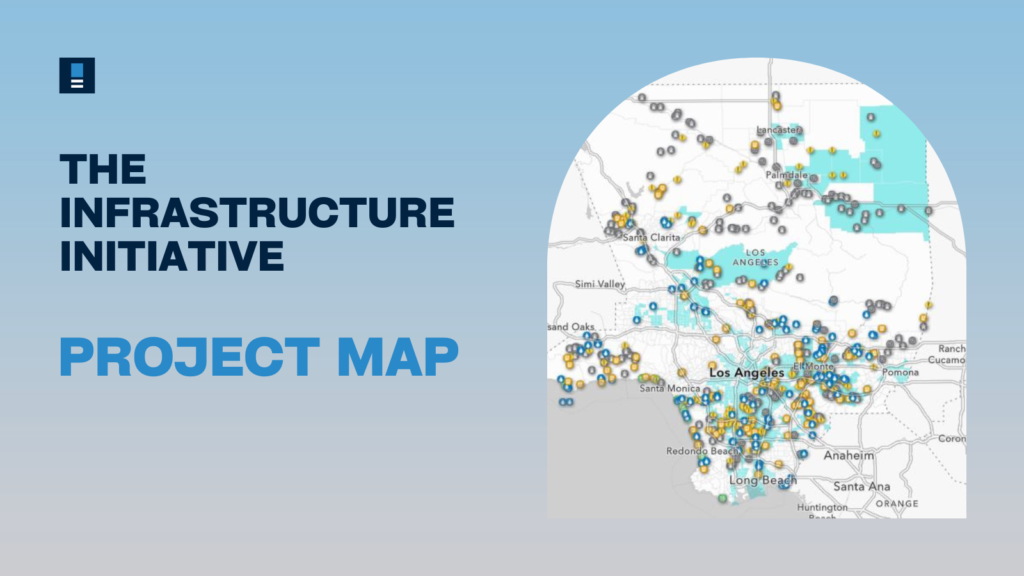 Project Map visualizing infrastructure initiatives