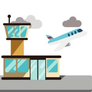 Airport-related infrastructure visual