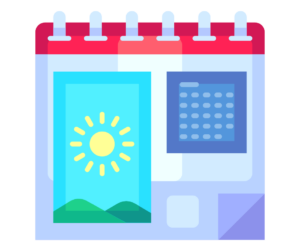 Summer Events Calendar Calendar showing infrastructure events