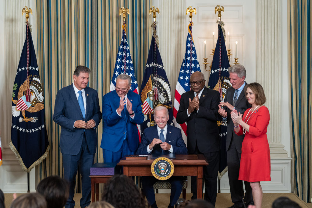 Biden Signs Infrastructure Act President Biden signing the infrastructure act