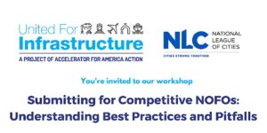 United for Infrastructure Visual Promoting infrastructure week or grant opportunities